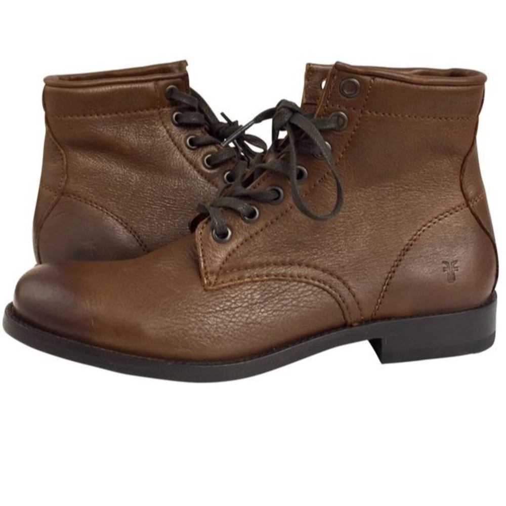 New Frye Women's Tyler Lace-Up Leather Ankle Boot - Picture 4 of 8